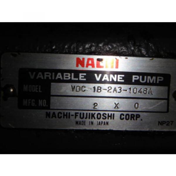 Nachi Variable Vane Pump Motor_VDC-1B-2A3-1048A_VDC1B2A31048A, USED #7 image