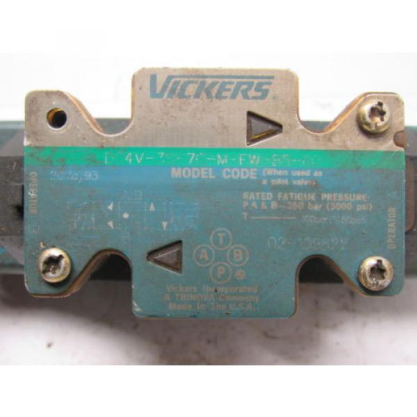 Vickers DG4V-3S-7C-M-FW-B5-60 Solenoid Operated Directional Valve 110/120V #8 image