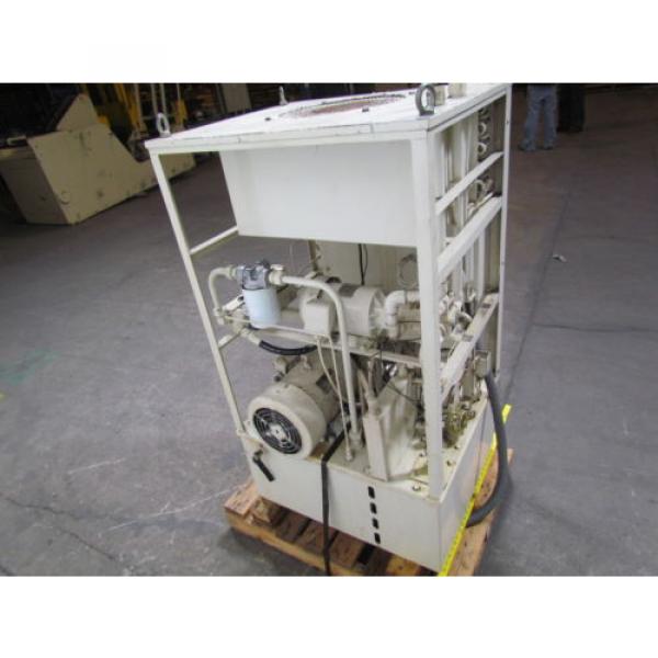 Okuma Hydraulic power unit pump tank and cooling unit from MC-50VA CNC #7 image