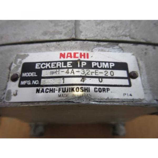 NACHI Fujikoshi Corp, Type :IPH-4A-32-E-20 Hydraulic Pump working before removal #2 image