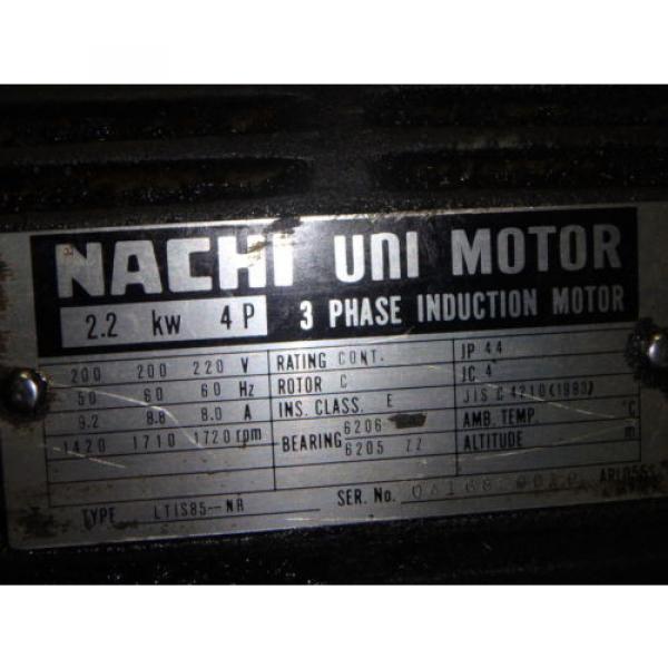Nachi Variable Vane Pump Motor_VDR-1B-1A3-1146A_LTIS85-NR_UVD-1A-A3-2.2-4-1140A #6 image