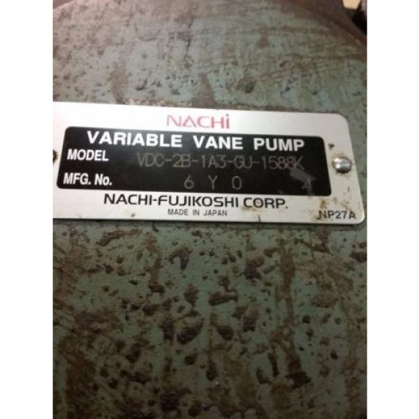 Nachi Variable Vane Pump Motor_VDC-2B-1A3-GU1588_LTIS85-NR_UVD-2A-A3-37-4-1188A #7 image