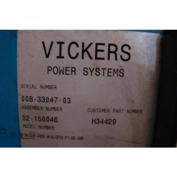 Vickers Hydrualic Power Distrubution Unit 10vp V45F H34429 02-150046 #6 image