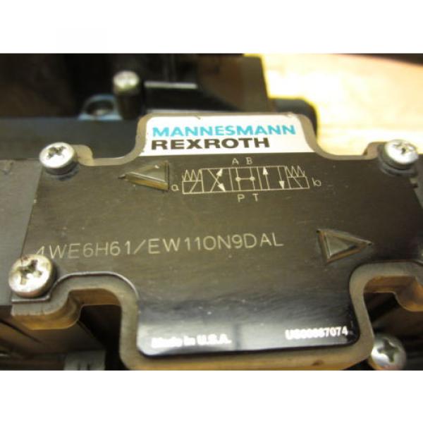 Mannesmann Rexroth 4WE6H61/EW110N9DAL Hydraulic Directional Valve 021464 Coil #2 image