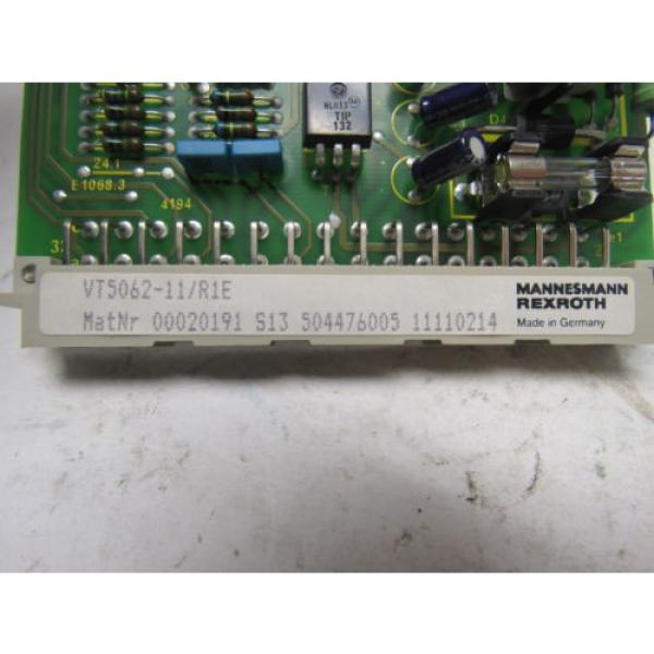 Mannesmann Rexroth VT5062-11/R1E  Proportional Pressure Valve Amplifier Card #12 image