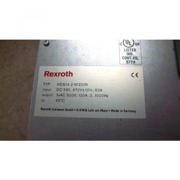REXROTH INDRAMAT DRIVE CONTROL HDS042-W200N USED HDS042W200N #2 image
