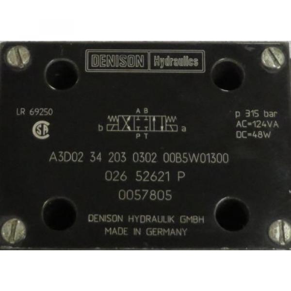 DENISON Hydraulics Directional Valve M:A3D0234203030200B5W01300 C:026-52621 P #4 image