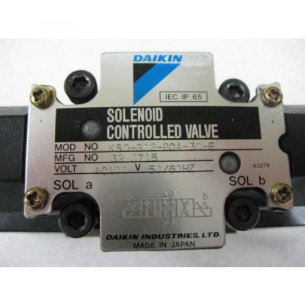 DAIKIN Solenoid Controlled Valve KSO-G02-2CA-30-E, Hydraulic Oil CNC PLC O N #3 image