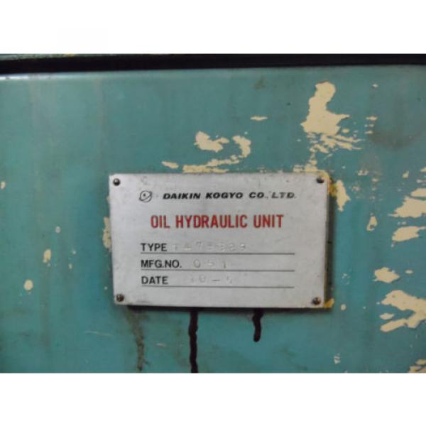Daikin 2 HP Oil Hydraulic Unit, Pump A1R-40, T475329, Used, WARRANTY #4 image
