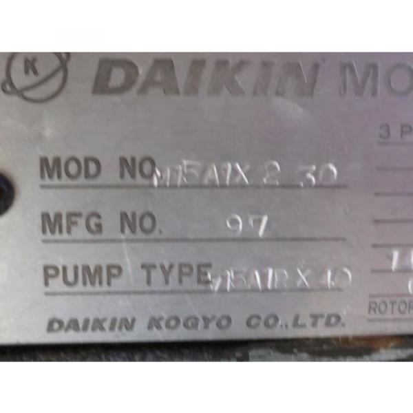 DAIKIN INDUSTRIAL HYDRAULIC OIL  MOTOR PUMP M15A1X-2-30 V15A1RX-40 MIYANO #2 image
