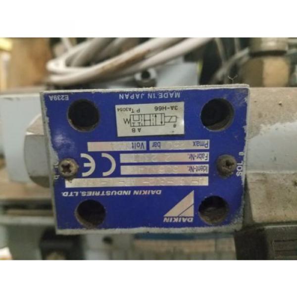Daikin Piston Pump V38A3RX-85 with FOMP 160L-4 motor, includes tank and fittings #8 image