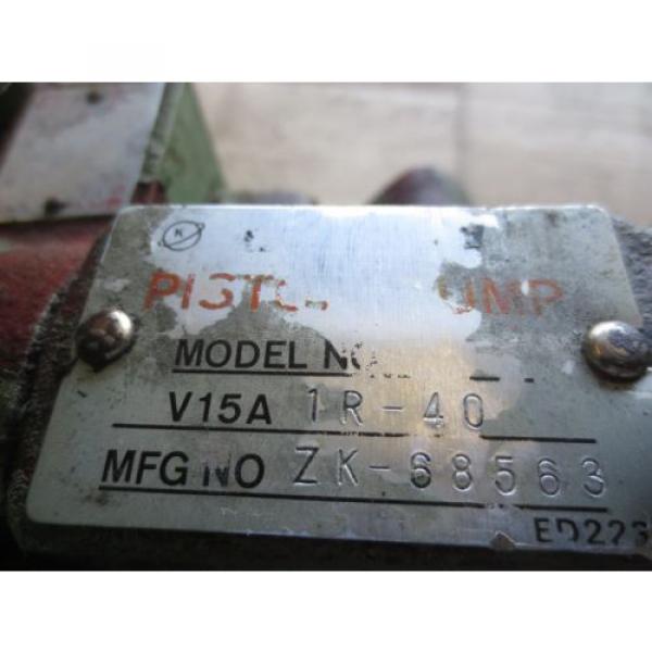 DAIKIN 3 PHASE INDUCTION MOTOR M15A1-3-30 PUMP V15A1R-40 CNC #3 image