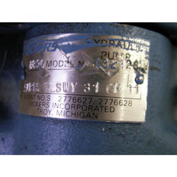 Eaton Vickers Hydraulic Pump B890 Model 432 126  PUB15F LSWY31 CM 11   G #3 image