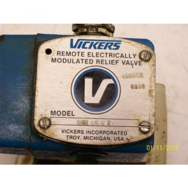 VICKERS REMOTE ELECTRICALLY MODULATED RELIEF VALVE CGE02321 , CGE 02 3 21 #2 image