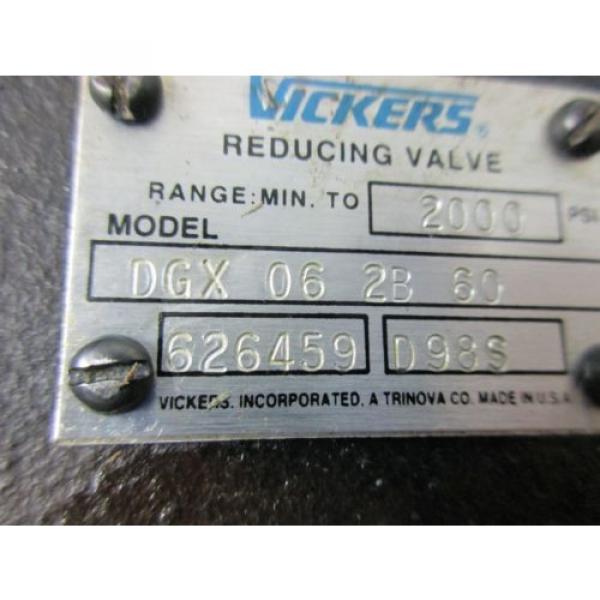 Vickers HYDRAULIC Pressure Reducing Valve DGX-06-2B-60 DGX062B60 626456 2000PSI #1 image