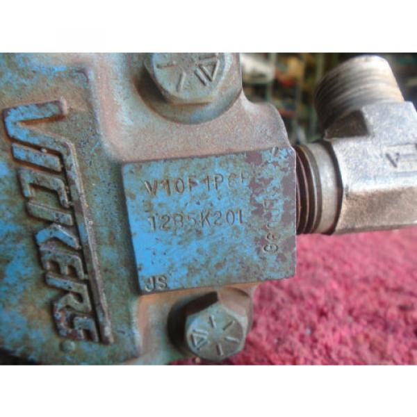 Vickers Hydraulic Pump - Model# V10F1P6B - 12B5K20L turns well #6 image
