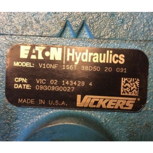 Vickers Eaton Hydraulic Power Steering Pump Thomas Bus Mack V10nf1s6t38d5020091 #5 image