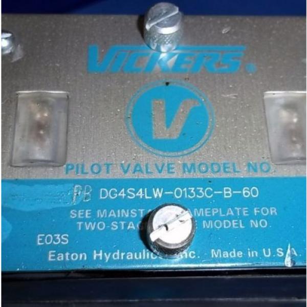 VICKERS 120V, 069A HYDRAULIC DIRECTIONAL VALVE PB DG4S4LW-0133C-B-60 #3 image