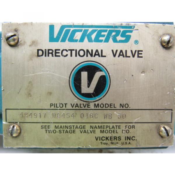 Vickers 434917 DG4S4 016C WB 50 Hydraulic Directional Control Valve #8 image