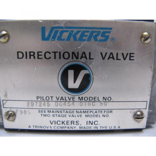 Vickers Hydraulic Directional Valve DG4S4-016C-50 297245 #2 image