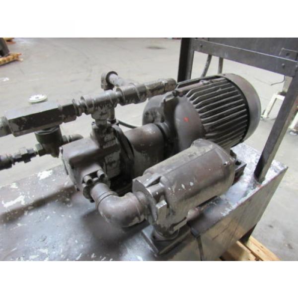 VICKERS/ MARMAC 85 GAL Hydraulic Power Unit 7-1/2HP 460V 3Ph W/ 25V Pump Tested #8 image