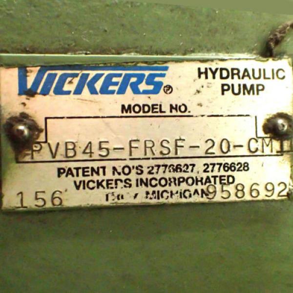INDUSTRIAL HYDRAULIC POWER PACK UNIT w/ VICKERS PUMP 45GPM 2500PSI PVB45-FRSF-20 #3 image