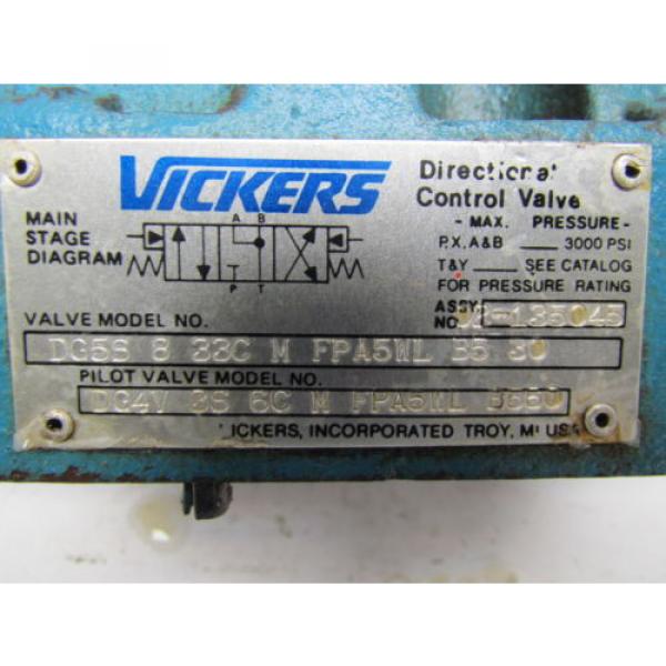Vickers DG5S-8-33C-M-FPA5WL-B5-30 Hydraulic Directional Control Valve 3000 PSI #7 image