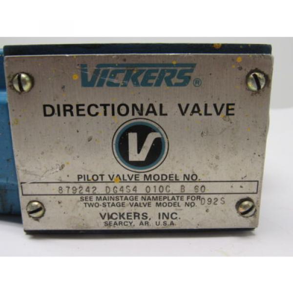 Vickers 879242 DG4S4 010C B 60 Hydraulic Solenoid Valve 110/120V 5000 PSI #10 image