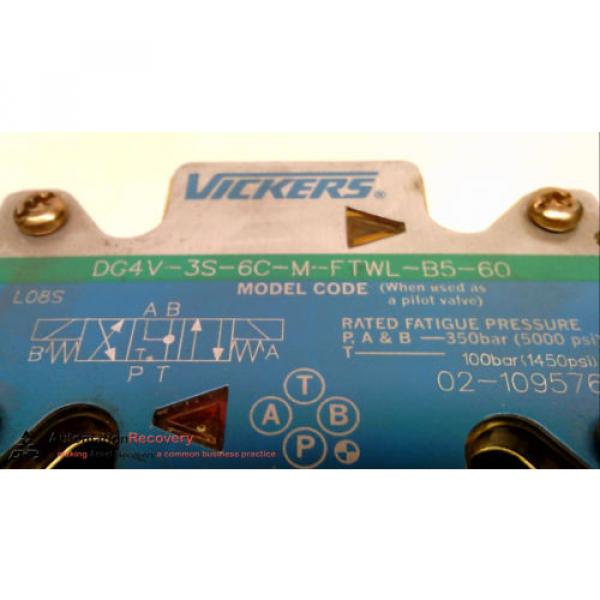 VICKERS DG4V-3S-6C-M-FTWL-B5-60, SOLENOID OPERATED DIRECTIONAL VALVE #228676 #3 image