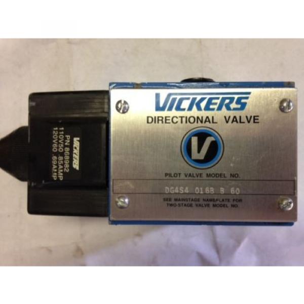 VICKERS Pilot Valve DG4S4 016B B60 with Vickers Coil 868982 #1 image