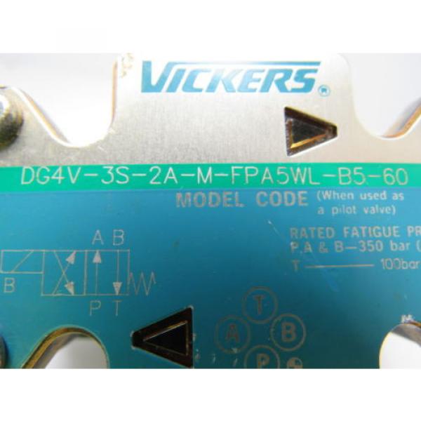 Vickers Valve DG5S-8-2A-T-M-FPA5WL-B5-30 Pilot Valve DG4V-3S-2A-m-FPA5WL-B5-60 #7 image