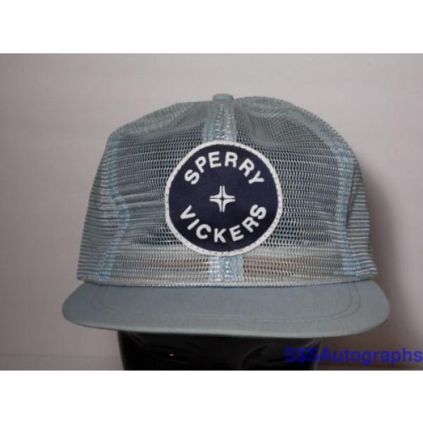 Vintage 1980s SPERRY VICKERS Hydraulic Systems Advertising Snapback Mesh Hat Cap #3 image