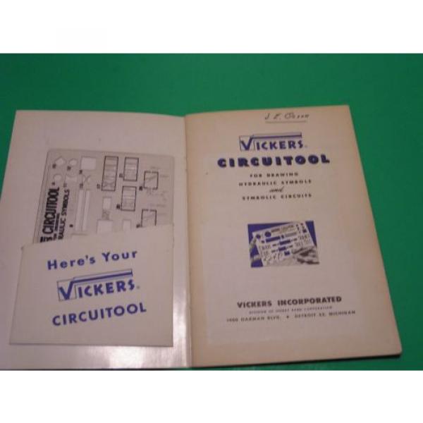 Vickers Circuitool for Drawing Hydraulic Symbols and Symbolic Circuits 1952 #2 image