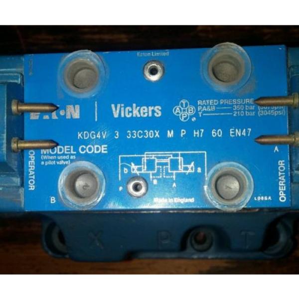 EATON VICKERS HYDRAULIC VALVE MODEL KDG5V 2C180N M P H1 10 EN 47 #3 image