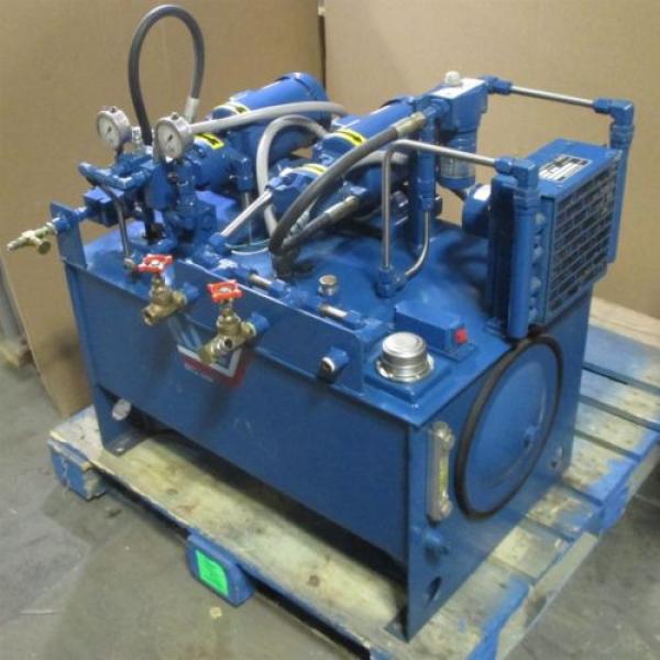 RWE Vickers Delta Power A23 Dual 1/2 HP Baldor Motor Hydraulic Power Unit Used #4 image