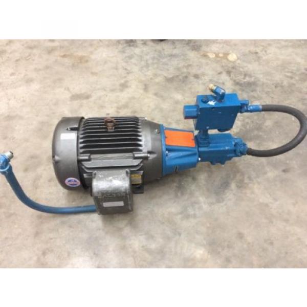 Vickers Hydraulic Pump 2520V21A11 F60 1AA20 282 With Baldor 25 HP Motor 230/460V #3 image