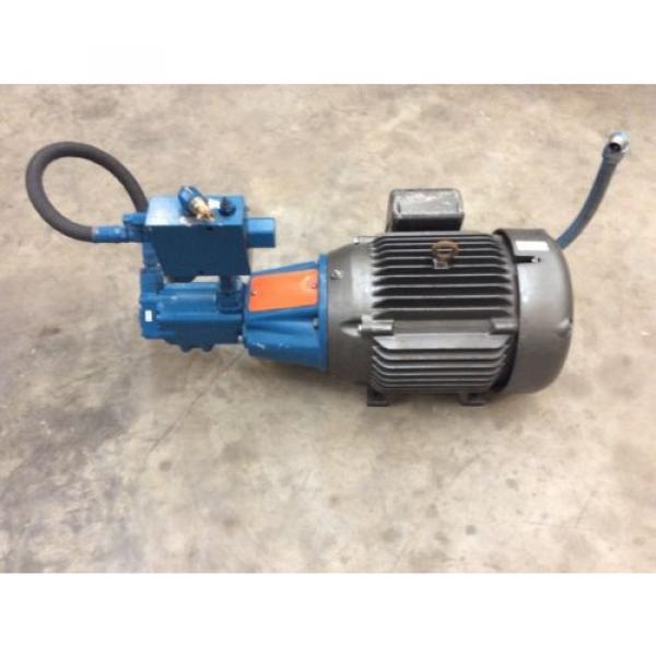 Vickers Hydraulic Pump 2520V21A11 F60 1AA20 282 With Baldor 25 HP Motor 230/460V #4 image