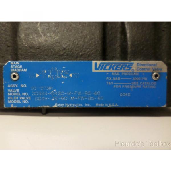 Used Vickers Solenoid Actuated Hydraulic Directional Control Valve, 110-120V #2 image