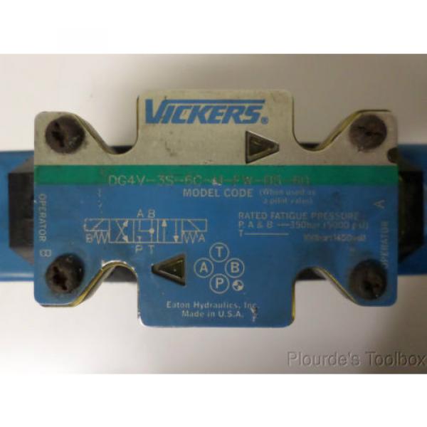 Used Vickers Solenoid Actuated Hydraulic Directional Control Valve, 110-120V #4 image