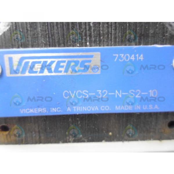 VICKERS CVCS-32-N-S2-10 HYDRAULIC VALVE Origin NO BOX #4 image