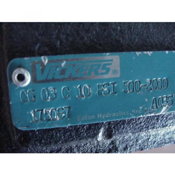 BRAND Origin  /  VICKERS CG-03-C-10 10PSI 500-2000 HYDRAULIC RELIEF CHECK VALVE #3 image