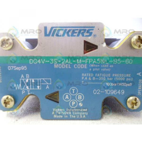 VICKERS DG4V-3S-2AL-M-FPA5WL-B5-60 HYDRAULIC VALVE Origin NO BOX #4 image