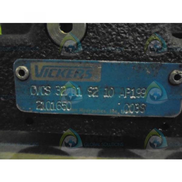 VICKERS CVCS-32-D1-S2-10-AP199 HYDRAULIC VALVE WITH WDLFA06-AB1 SOLENOID  USED #1 image