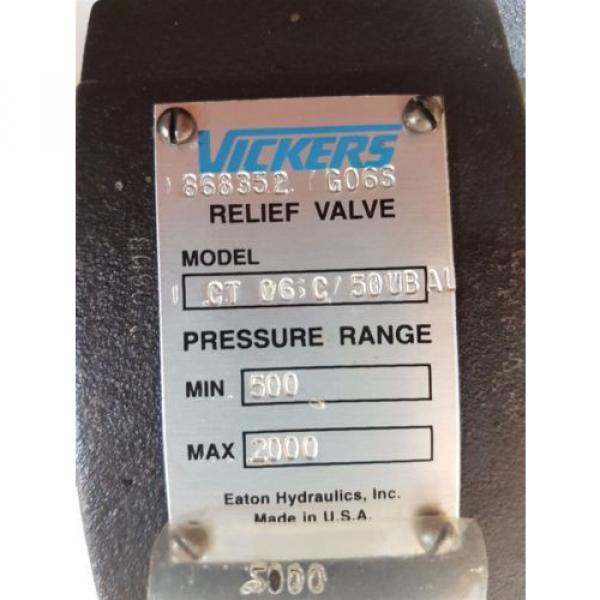 Vickers CT-06-C50-UBAU Hydraulic Relief Valve 500-2000psi origin #9 image