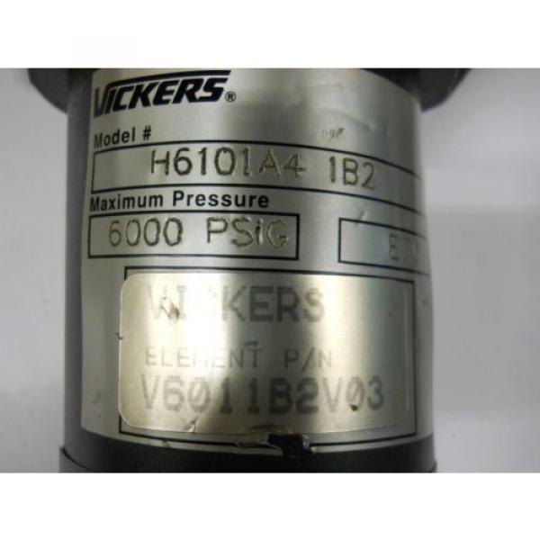 VICKERS H6101A4 1B2 HYDRAULIC FILTER HOUSING ASSEMBLY 6000 PSI Origin NO BOX #2 image