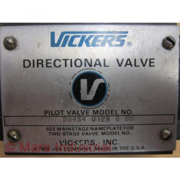 Vickers DG4S4-012N-B-60 Valve 879137 DG4S4012NB60 - origin No Box #3 image