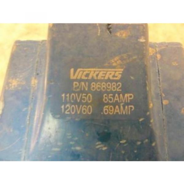 32967 Used, Vickers  868982 Solenoid Coil 085-069A 110-120V #2 image