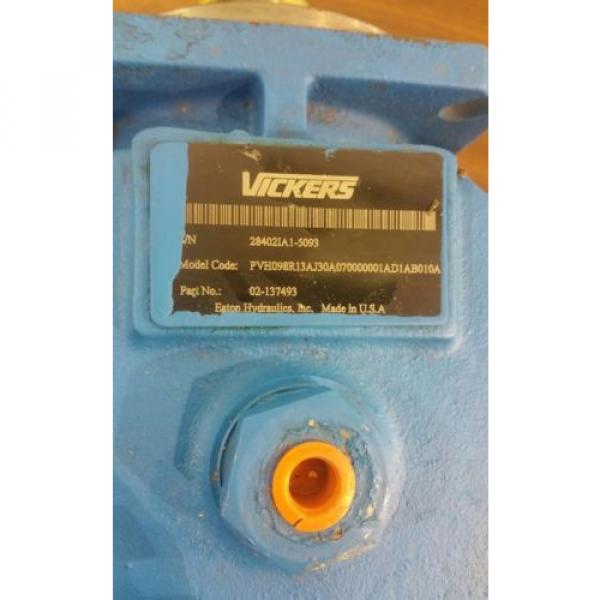 Vickers PVH098R13AJ30A07000001AD1AB010A Hydraulic Pump 02-137493    #2119SR #2 image