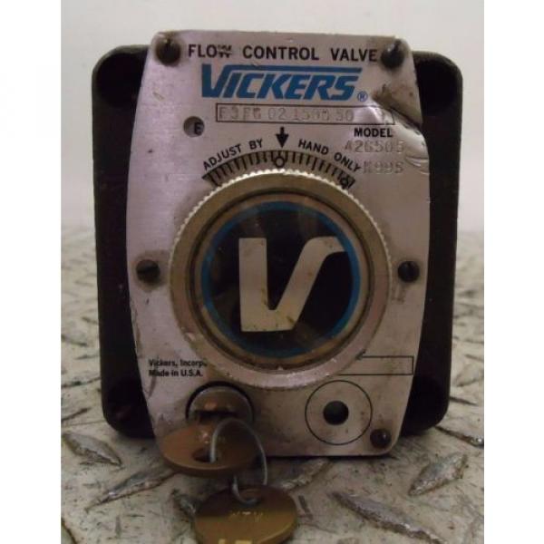 Vickers F3 FG 02 1500-50 Adjustable Hydraulic Flow Control Valve 426505 K99S #1 image