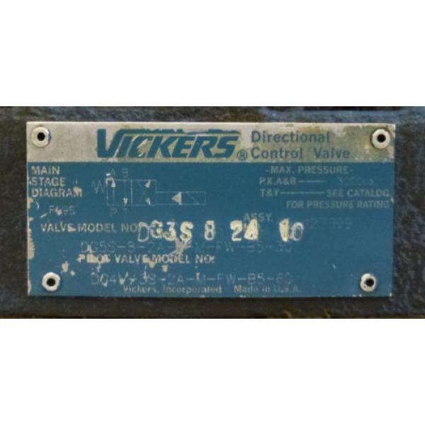 Vickers Hydraulic Directional Control Valve w/ Pilot Valve DG3S-8-2C-10 #3 image